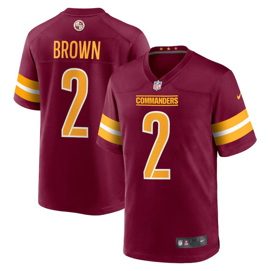 Men Washington Commanders #2 Dyami Brown Nike Burgundy Player Game NFL Jersey